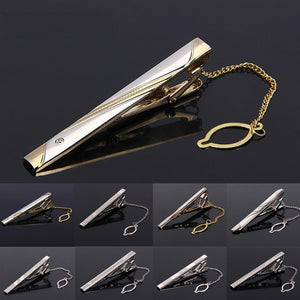Metal Tie clip gifts for men Accessories Silver color tie pin